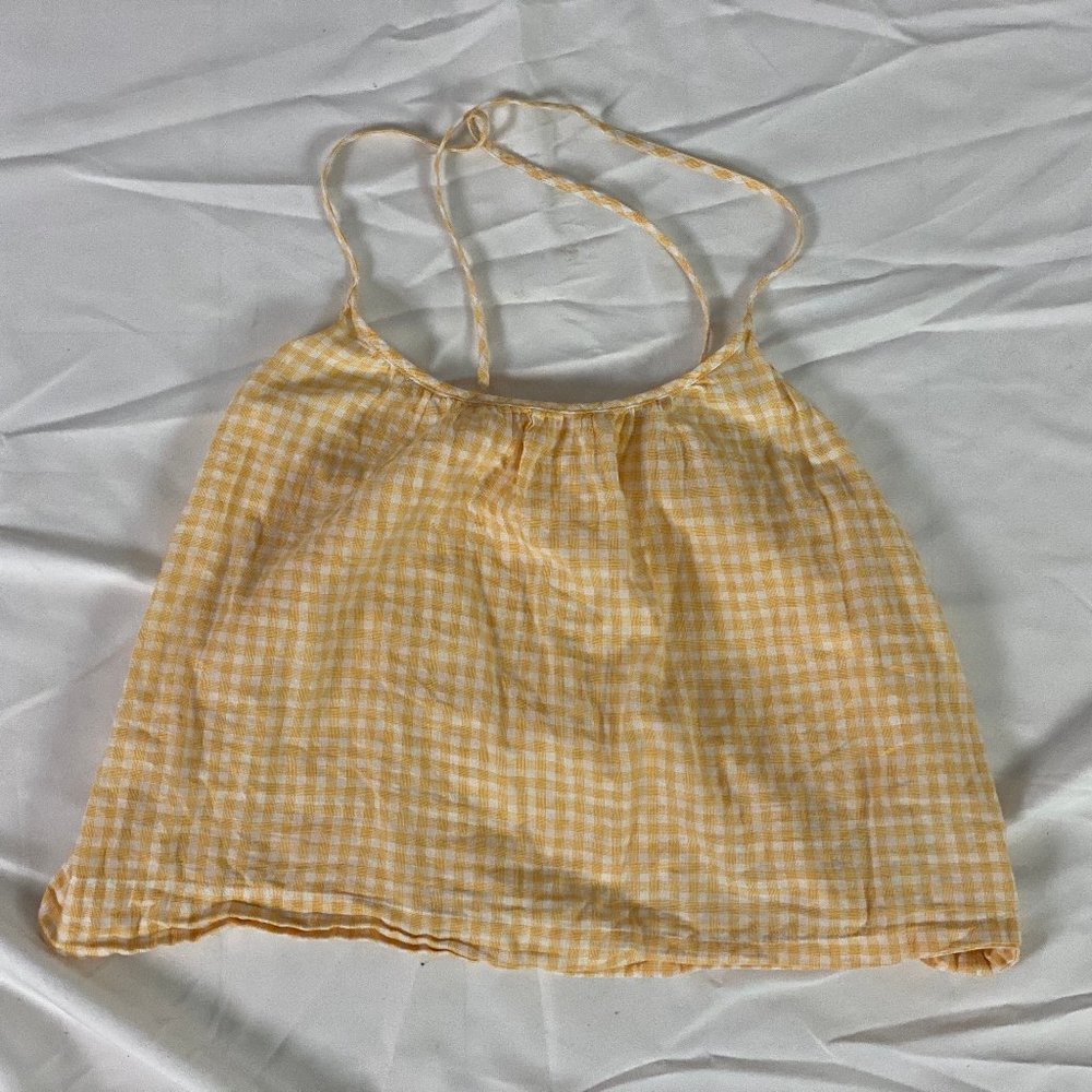 Yellow Gingham Top